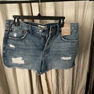 NWT Madewell jean shorts size 28